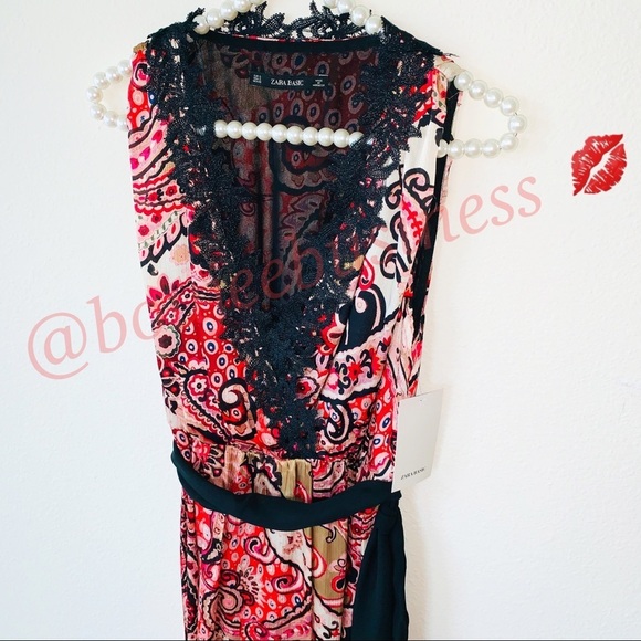 ZARA Paisley Print Dress - Picture 6 of 8